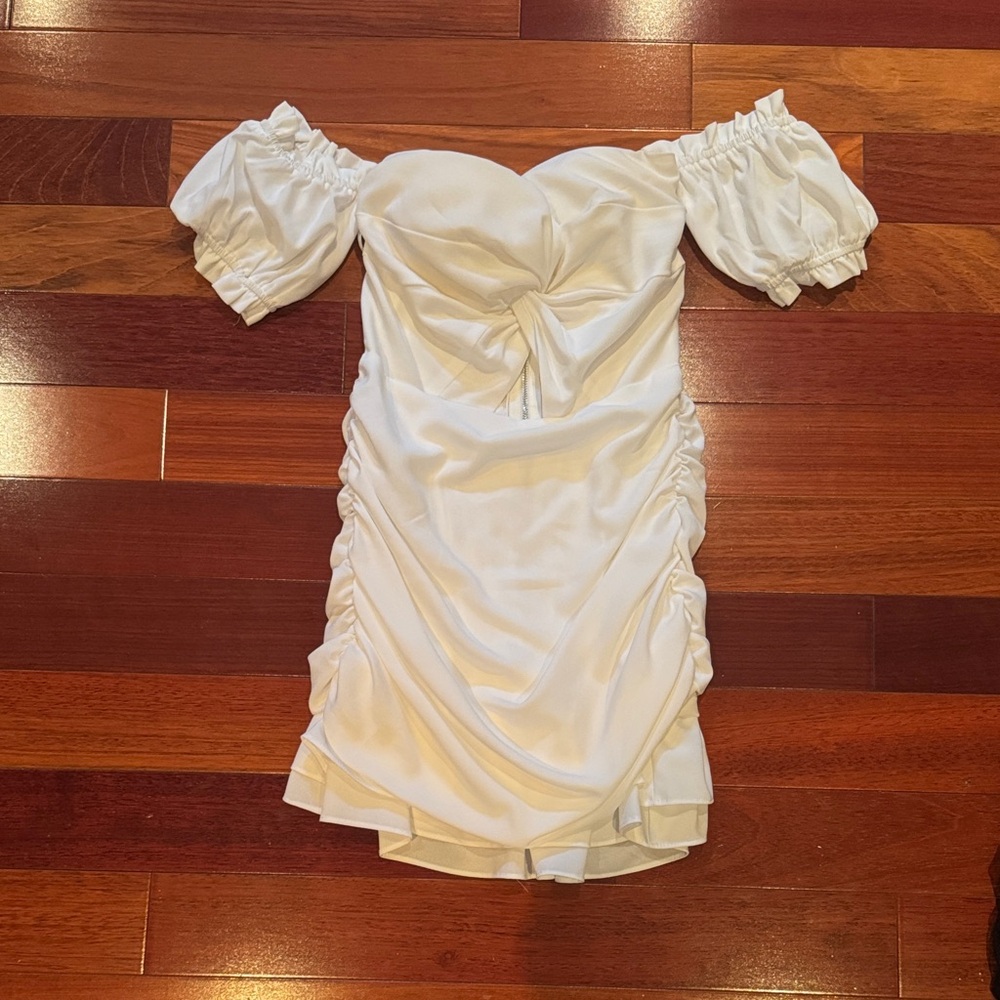 Elegant White Off-Shoulder Dress